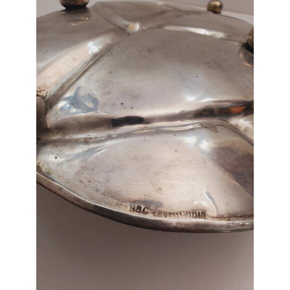 Solid Brass Leaf Tray / Extra Large and Heavy Solid Brass Leaf Shaped Tabletop - Picture 6 of 10